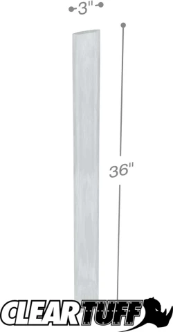 3" x 36" 2 Mil Flat Poly Bags