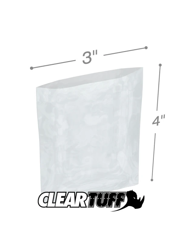 3 x 4 1.5 mil Poly Bags