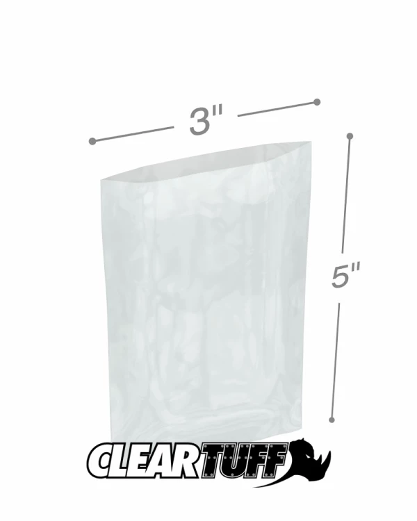 1.5 x 1.5, 2 Mil Clear Ziplock Bags