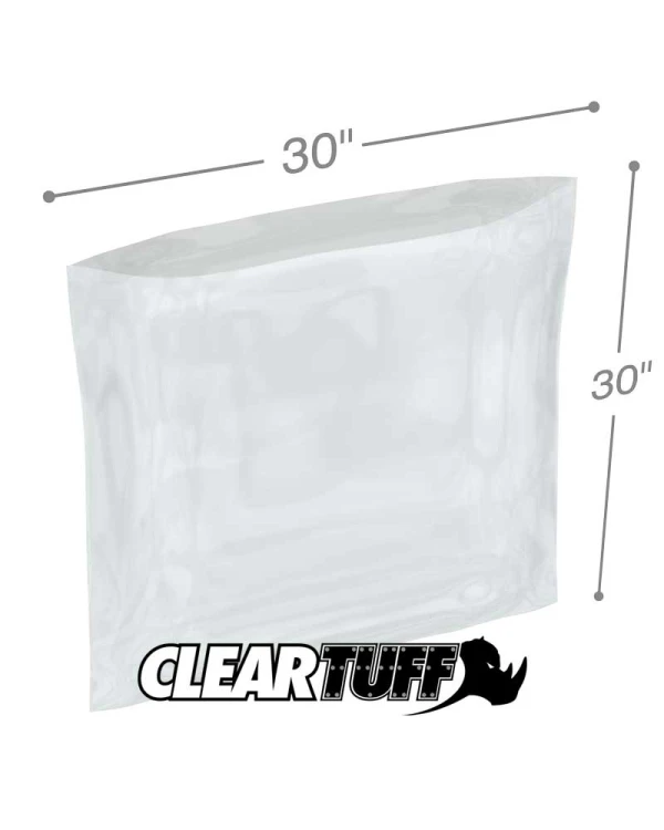 Clear 30 x 30 1.5 mil Poly Bags