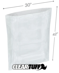 30" x 42" 3 Mil Flat Poly Bags