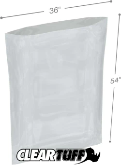 36" x 54" 2 Mil Flat Poly Bags