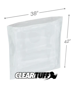 38" x 42" 2 Mil Flat Poly Bags
