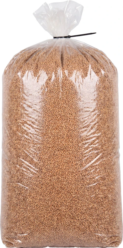 Bulk Grain Stored in 6 Mil 38 x 72 Poly Bags on Roll