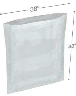 38" x 48" 4 Mil Flat Poly Bags
