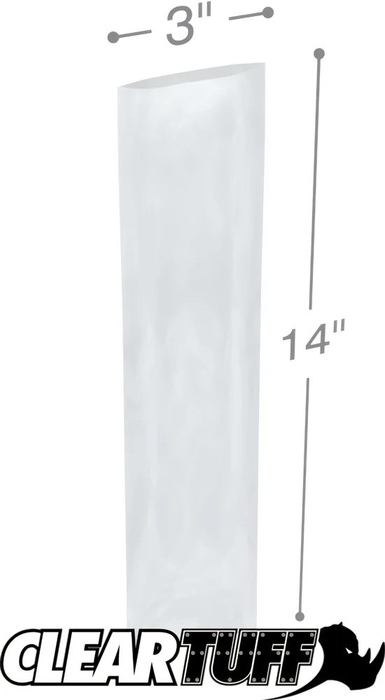 3 x 14 2 mil Poly Bags