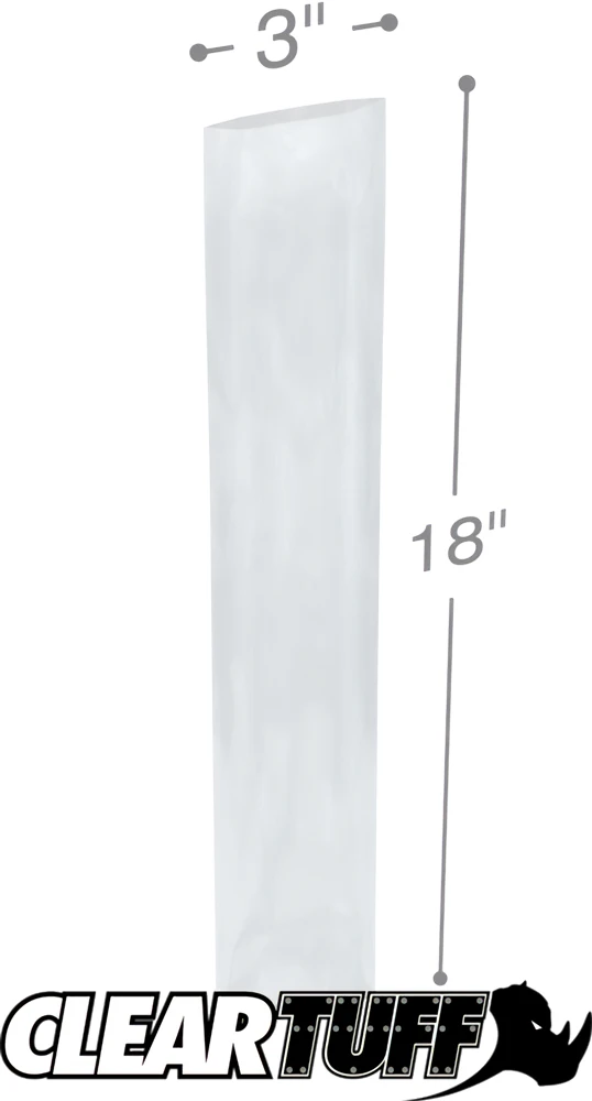2 Mil 3 x 18 Poly Bags