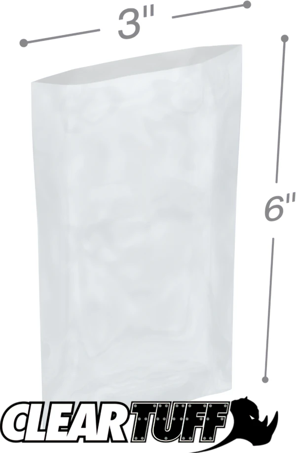 2 Mil 3 x 6 Poly Bags