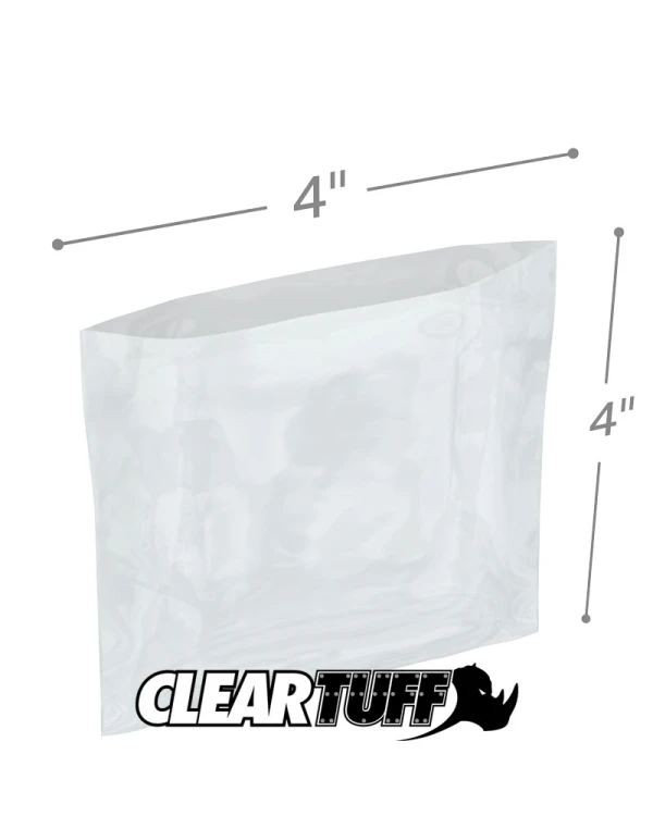 4 x 4 1.25 mil Poly Bags