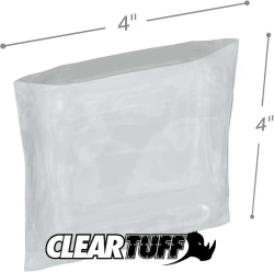 4" x 4" 6 Mil Flat Poly Bags