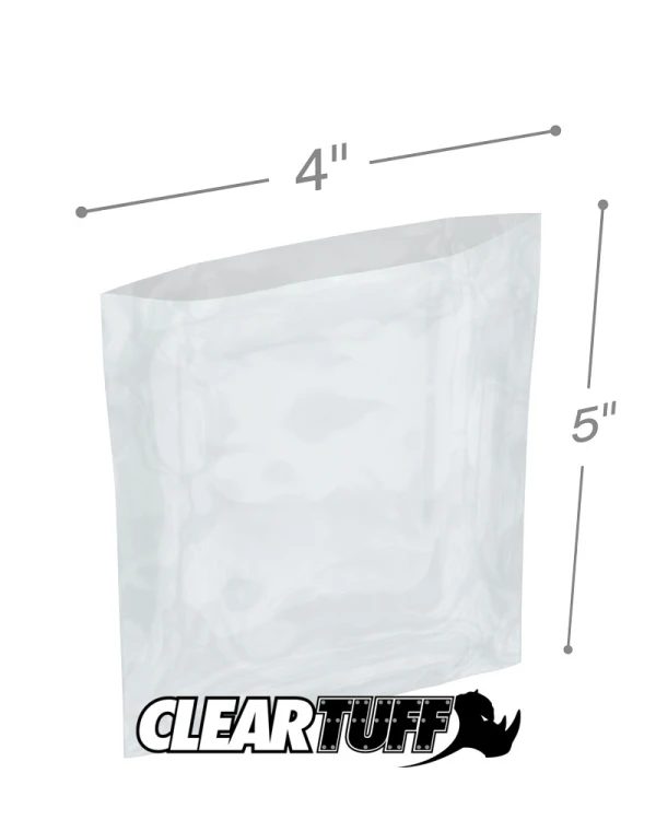 4 x 5 1.5 mil Poly Bags