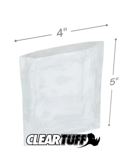 4" x 5" 1.5 Mil Flat Poly Bags