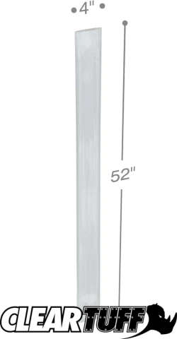 4" x 52" 6 Mil Flat Poly Bags