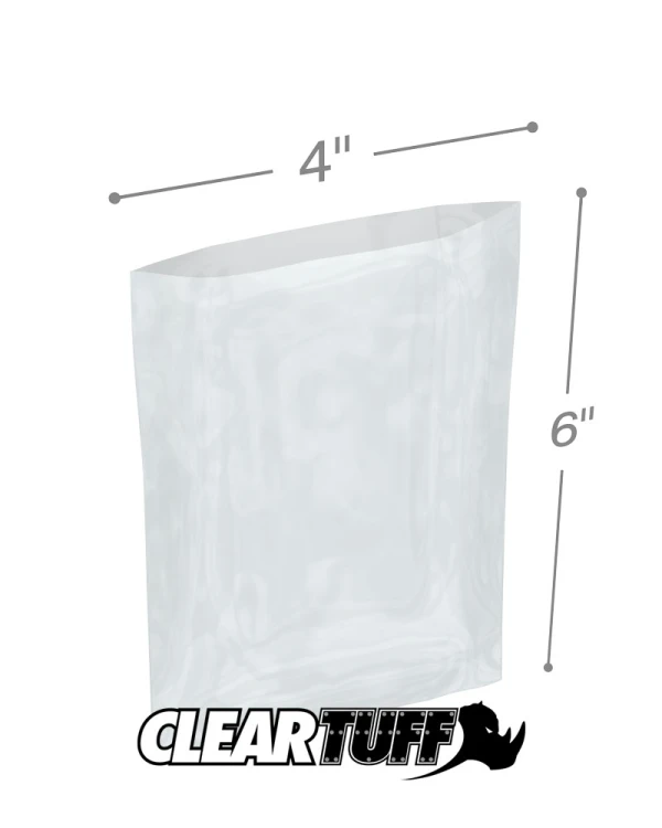 4 x 6 1.25 mil Poly Bags