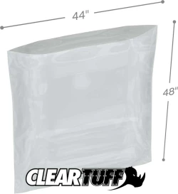 44" x 48" 3 Mil Flat Poly Bags