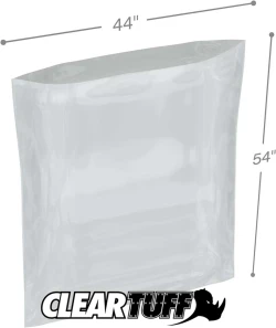 44" x 54" 2 Mil Flat Poly Bags