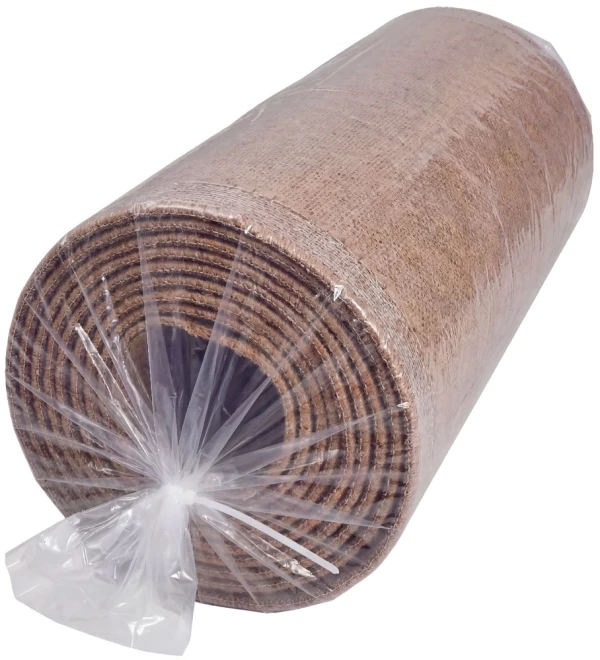 4 Mil 48 x 48 Poly Bags Protecting a Single roll of Commercial Carpet.