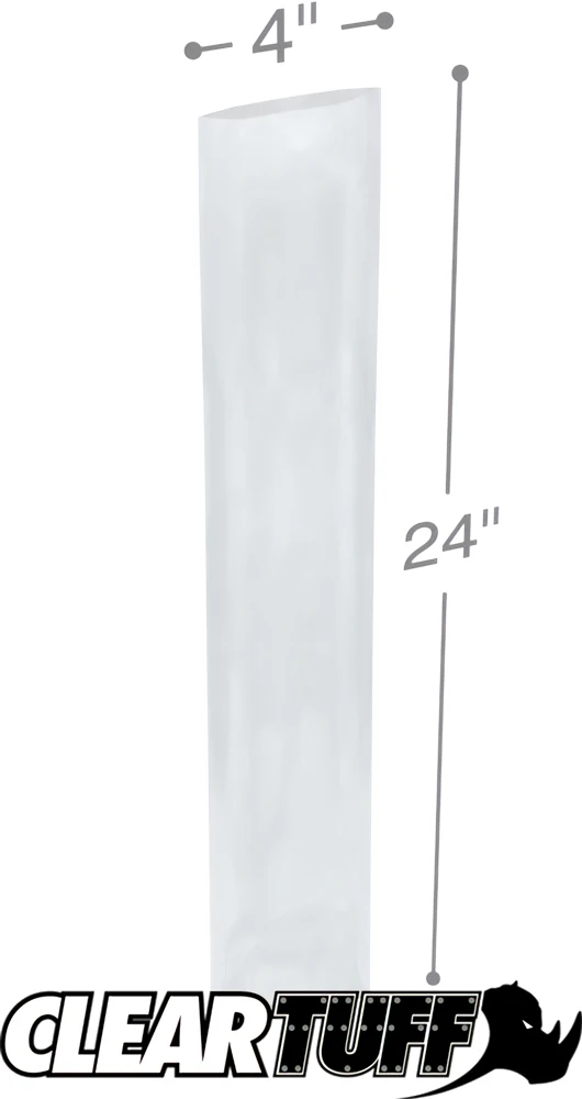 4 x 24 2 mil Poly Bags