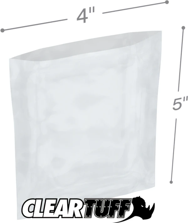 4 x 5 2 mil Poly Bags