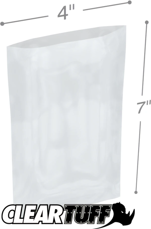 Zip Lock Bags 4x7 Pack of 100 Storage Bags with Zipper. Self Lock Plastic  Bags 4 x 7 by Amiff. Clear Poly Bags 2 mil Thick. Self Sealing, Reclosable