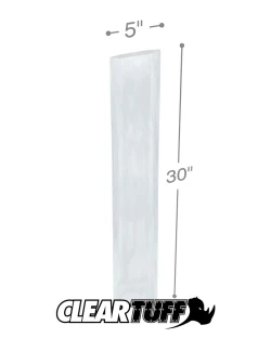 5" x 30" 1.5 Mil Flat Poly Bags