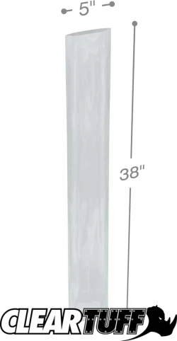 5" x 38" 2 Mil Flat Poly Bags