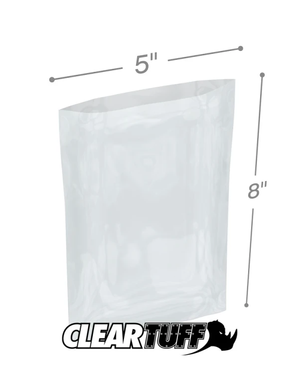 3 Mil 5 x 8 Poly Bags
