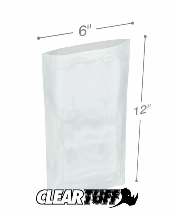 8x12 Flat Poly Bags 6 mil 1000ct, plastic bags, small bags, polyethelene  bags, twist ties, shipping supplies,bubble wrap, bubble mailers, boxes