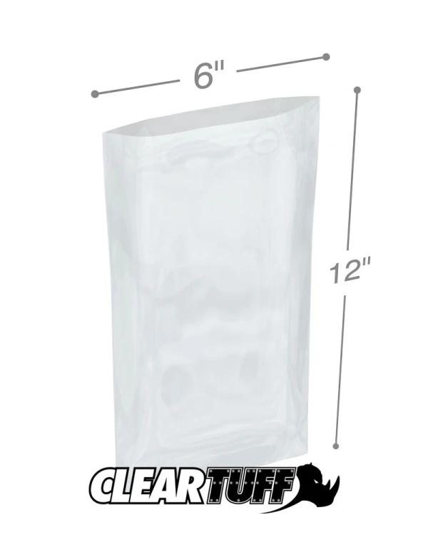 6 x 12 1.25 mil Poly Bags