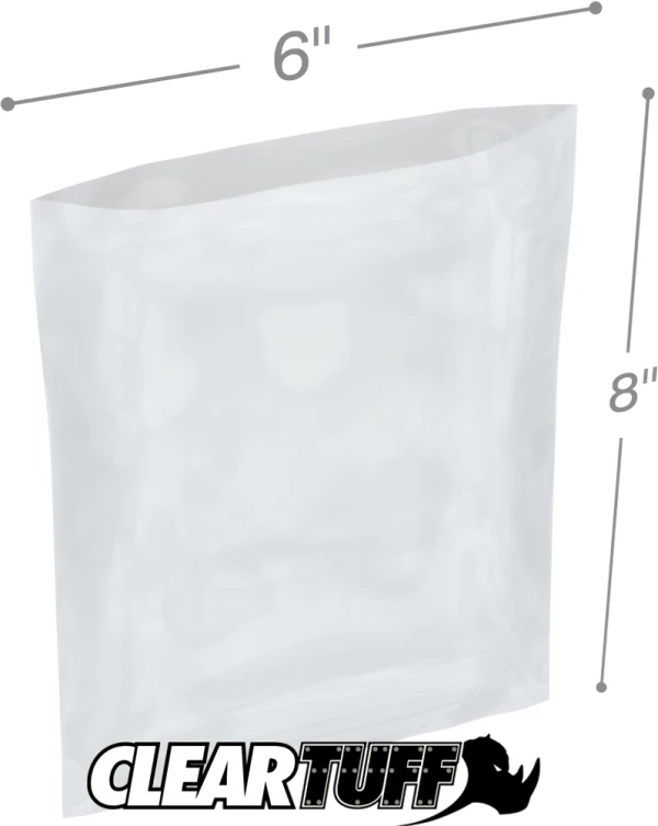 Zip Top 2mil Poly Bags 6x6 (100-Pcs)