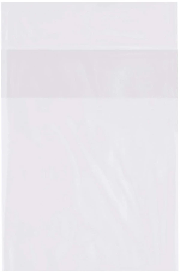 Clear 6 x 9 flap lock plastic bags