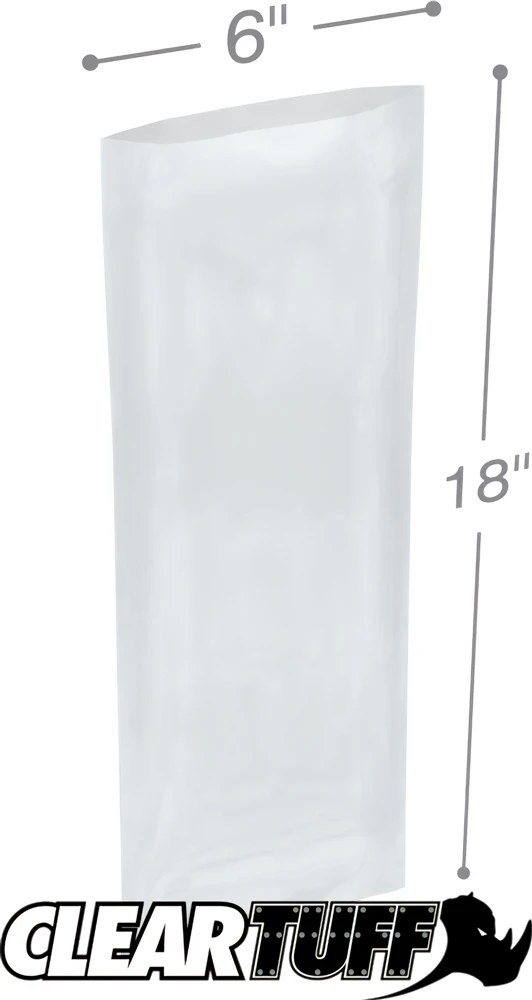 2 Mil 6 x 18 Poly Bags