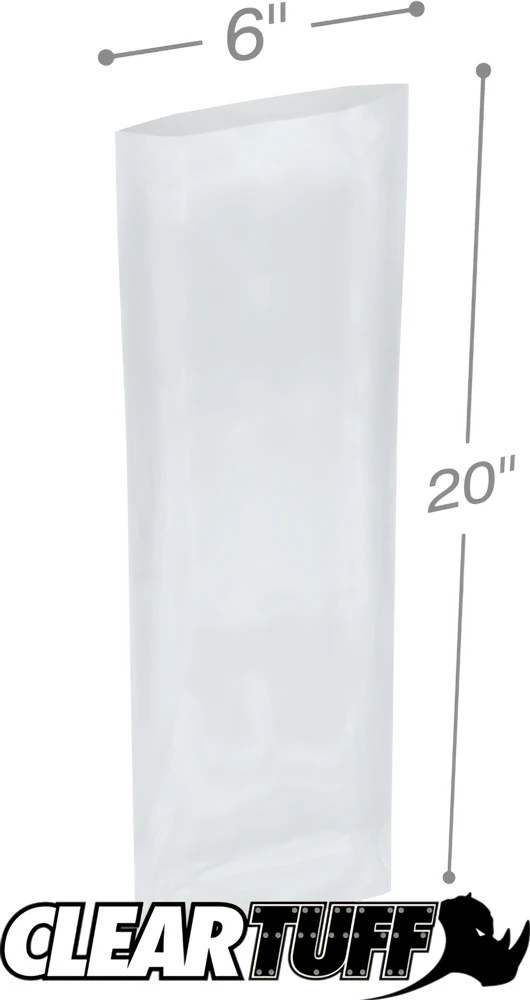 6 x 20 2 mil Poly Bags
