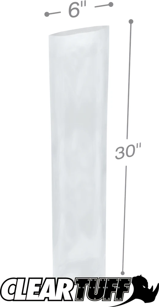 2 Mil 6 x 30 Poly Bags