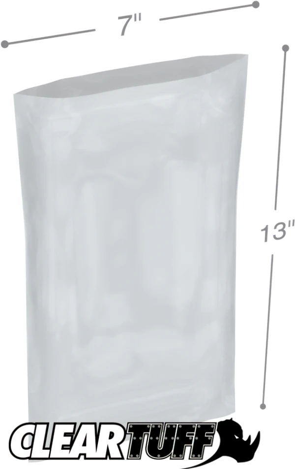 7 x 13 2 mil Poly Bags