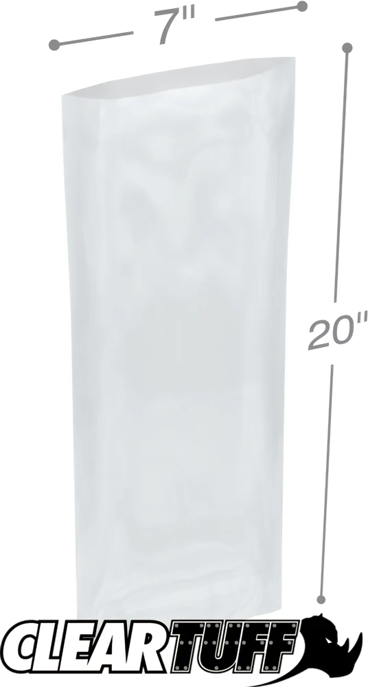 7 x 20 2 mil Poly Bags
