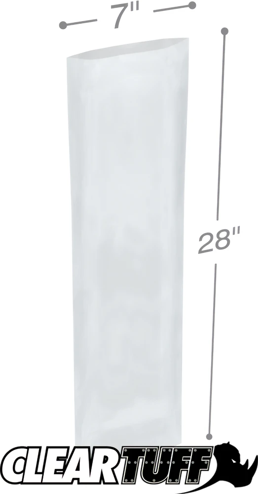 7 x 28 2 mil Poly Bags