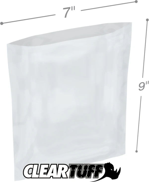 7 x 9 2 mil Poly Bags