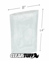 8 x 14 1.25 mil Poly Bags