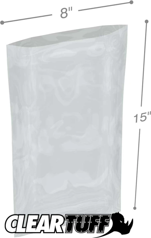 8 x 15 3 mil Poly Bags