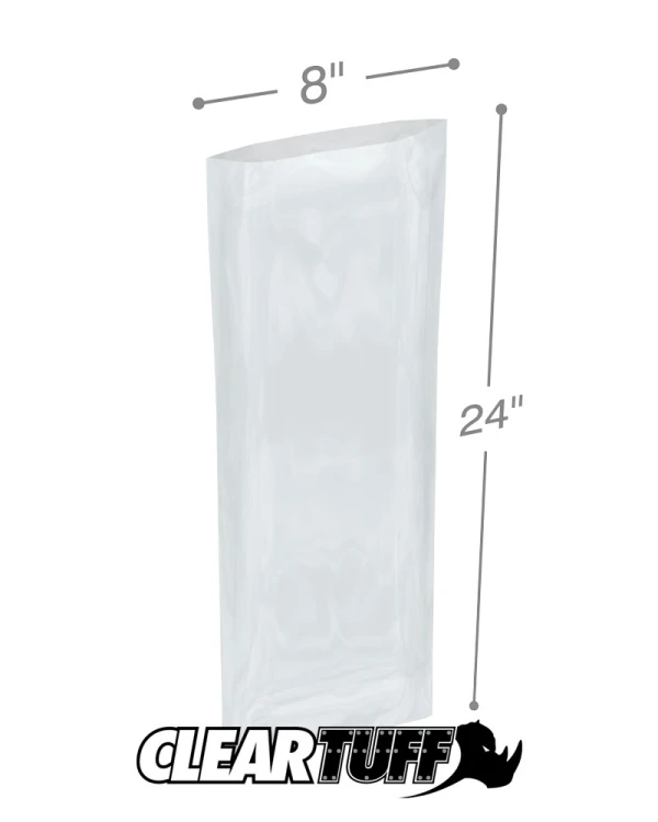 8 x 24 1 mil Poly Bags