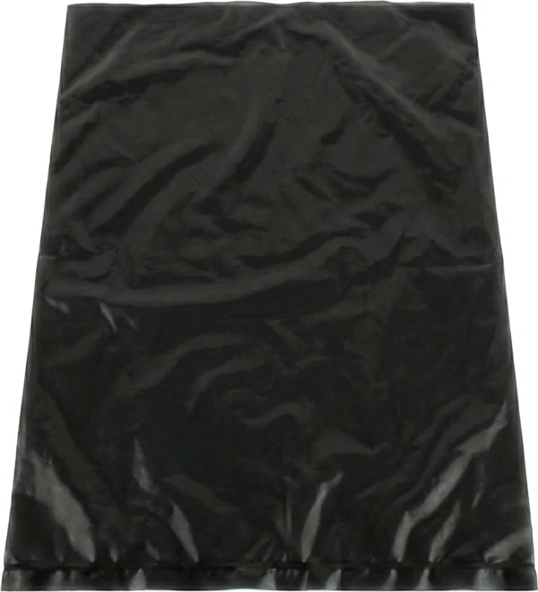8 in. x 10 in. Black Flat Poly Bags