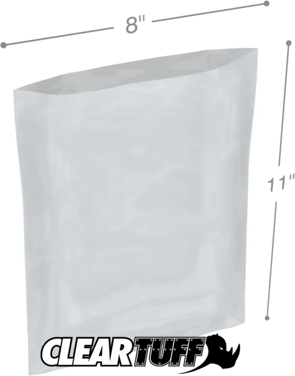 8 x 11 2 mil Poly Bags