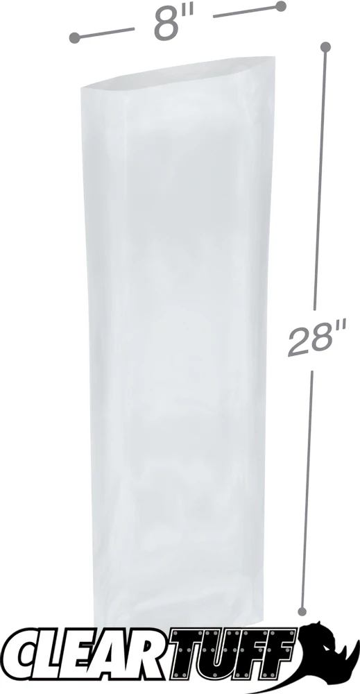 8 x 28 2 mil Poly Bags