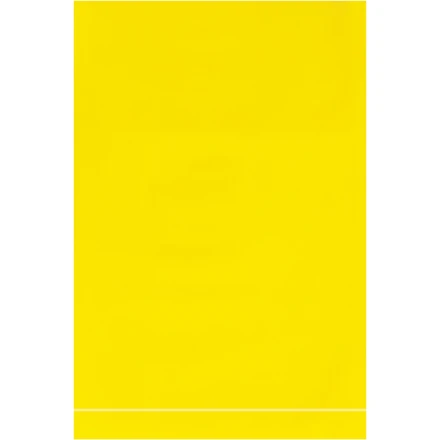 9 x 12 2 mil yellow poly bags