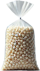 1.5 Mil 9 x 15 Kettle Corn Poly Bags