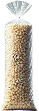 1.5 Mil 9 x 30 Kettle Corn Poly Bags