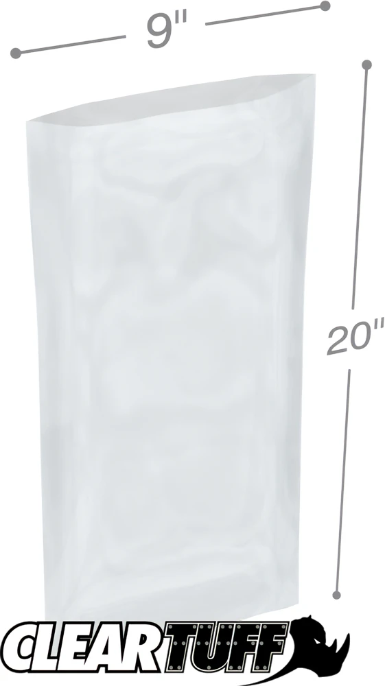 9 x 20 2 mil Poly Bags
