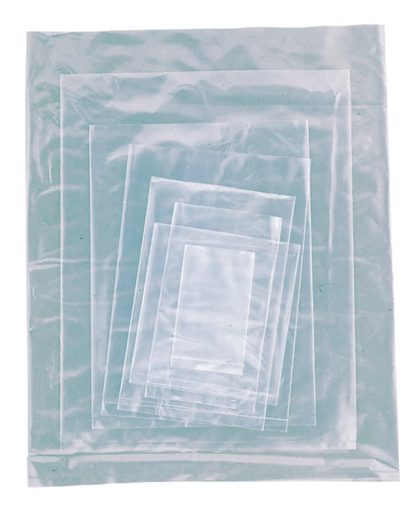 100 Clear Clear Poly Bags Large Plastic 1 Mil Flat Open Top