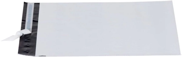 White 19 x 24 Standard Poly Mailers with silver inside